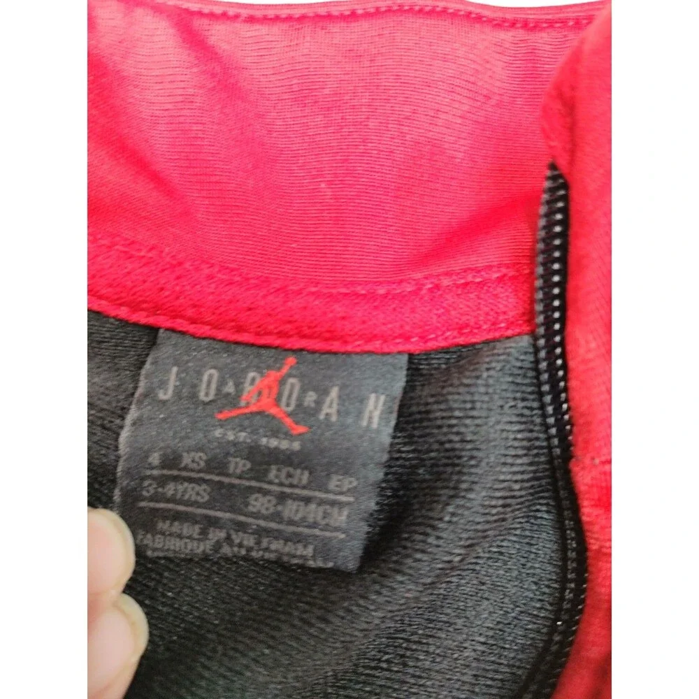 Nike Air Jordan Boys Black Track Jacket Size XS (4) (001)